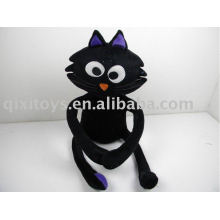 felpa de peluche gato negro de halloween